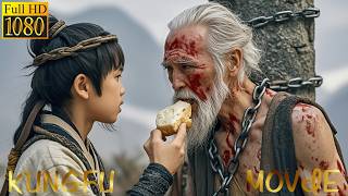 Kung fu movie A beggar saves an old man who is a master and teaches him unbeatable skills movie [upl. by Martell655]