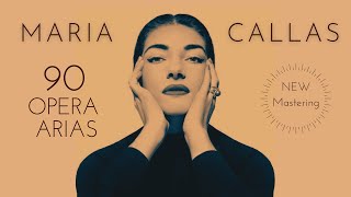 Maria Callas  90 Opera Arias Carmen Norma Tosca Traviata Butterfly NEW MASTERING Ctrec [upl. by Odraccir]