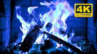 🔥🎃 Halloween Fireplace 4K 12 HOURS Fireplace Ambience with Crackling Fire Sounds [upl. by Aronal]