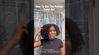 Twist out on type 4 natural hair twistout naturalhair type4hair naturalhairstyles hairtutorial [upl. by Hershel36]