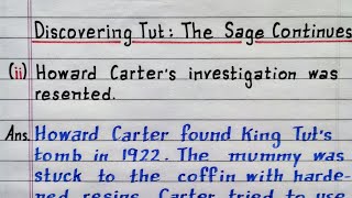 Howard Carters investigation was resented  Discovering Tut  the Sage Continues [upl. by Ahtabbat]