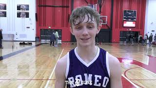 Interview with Romeo 2024 PG Aidan Tague [upl. by Kalagher]