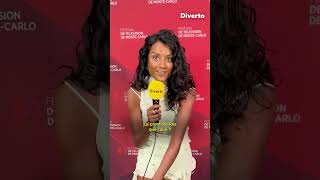 Simone Ashley interview with Diverto TV at Monte Carlo TV Festival [upl. by Arihppas]