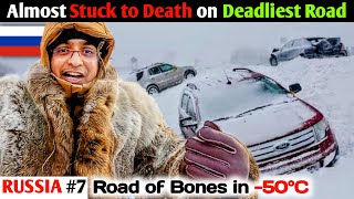 Travelling on Deadliest Road of Russia to Oymyakon 🇷🇺😱 [upl. by Merideth]