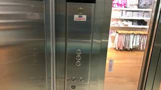 Kone ecodisc MRL traction scenic elevator  Gap Store of ATT Mall in Taipei Taiwan [upl. by Darraj]