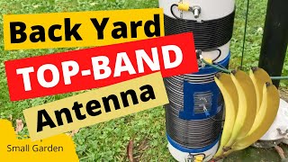 HAM RADIO Top Band Vertical Small Garden Back Yard Antenna  160M band DX Commander [upl. by Blase738]