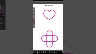 Adobe Illustrator Tips and Tricks  Easiest way to draw a perfect Heart  graphicdesign logodesign [upl. by Janith]