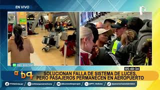 Aeropuerto Jorge Chávez se reinician vuelos tras suspensión de servicio por más de 8 horas [upl. by Olegnalehcim]