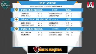 SandgateRedcliffe Mens 2nd Grade v Ipswich Mens 2nd Grade [upl. by Aremahs]