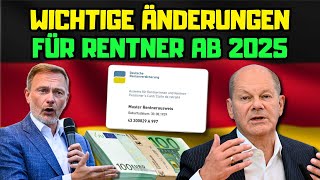 ⚡️Wichtige Neuerungen für Rentner Was sich 2025 ändert [upl. by Clite619]