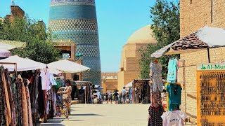 Uzbekistan Khiva City Walking Tour in 4K Summer 2023 [upl. by Hock]