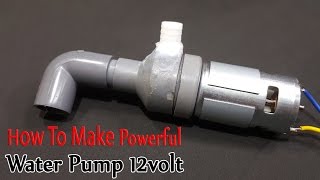 How to make Powerful Water Pump 12volt With 775 Motor [upl. by Asyram]