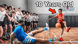 10 Year Old Basketball Prodigies DESTROY Grown Men [upl. by Forras]