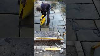 Pouring Flowpoint Smooth Grout Into Paving Joints [upl. by Ynos837]