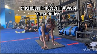 5 minute Yoga Cooldown [upl. by Orgalim]