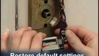 How To Restore the Schlage Keypad Lock to Original Factory Settings [upl. by Crosley]