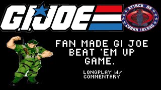 GI Joe Attack on Cobra Island OpenBOR Longplay With Commentary [upl. by Nomar]