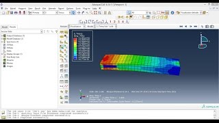 Abaqus Tutorial 1 for beginnersStatic Analysis [upl. by Adnima]