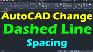 AutoCAD Change Dashed Line Spacing [upl. by Euseibbob]