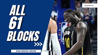 Draymond Green All 61 Blocks From 20222023 NBA Regular Season [upl. by Connell]