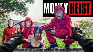 Parkour MONEY HEIST Season 6  POLICE Revenge MONEY HEIST In REAL LIFE BELLA CIAO REMIX  Epic POV [upl. by Norina]