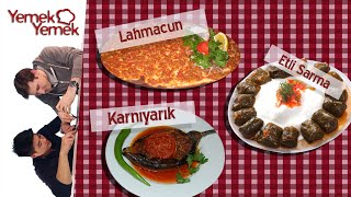 Yabancılar Türk Yemeklerini Denerse Sarma Lahmacun Karnıyarık [upl. by Burne350]