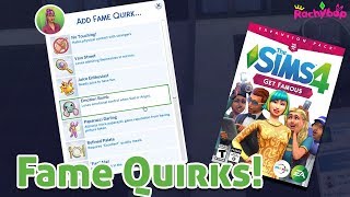 The Sims 4 Get Famous FAME QUIRKS [upl. by Varden]