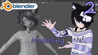 How to Make a 3D VTuber Avatar From Scratch Part 2 Modeling [upl. by Irod]