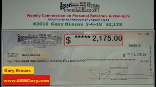 American Bill Money  July 6th 2018 2175 Check from ABM [upl. by Anilok]