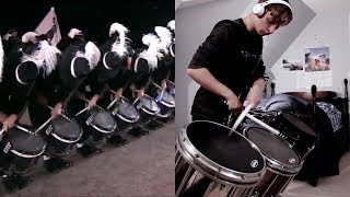 Top Secret Drum Corps  17 Year Old Drummer Plays Alongside [upl. by Bokaj]