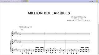 Million Dollar Bills by Lorde  Piano Sheet MusicTeaser [upl. by Ativel]