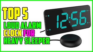 TOP 5 Best Loud Alarm Clock for Heavy Sleeper 2023 [upl. by Pickens66]