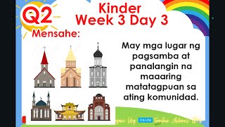 Kinder Matatag Week 3 Day 3 Quarter 2 In Our TownDito Sa Amin Amor 2022 USAIDLetter Aa Number 8 [upl. by Yenalem14]