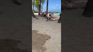 Honolulu Waikiki beach this summer with the tourist highlight [upl. by Nawyt]