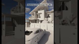 SketchUp  Enscape ll Exterior ll exterior design [upl. by Sueddaht]