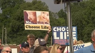 Antiabortion groups protesting across the Carolinas [upl. by Adnopoz]