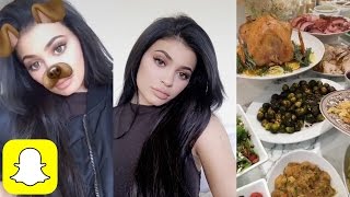 Kylie Jenner THANKSGIVING 2016 on Snapchat  Kylie Snaps [upl. by Samal945]