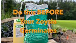 Prevent Weeds in Landscape Beds  Snapshot Preemergent  Post Zoysia Seeding Application [upl. by Yeneffit]