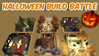 100K HALLOWEEN THEME BUILD BATTLE in BLOXBURG [upl. by Kaenel273]