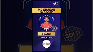 YSCL Auction 2024  Md Shadab Sold to Indore Hawksshorts [upl. by Ced]