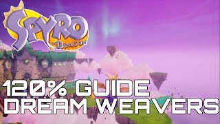 Spyro The Dragon Reignited 120 Guide DREAM WEAVERS ALL GEMS DRAGONS EGGS [upl. by Nosdrahcir]