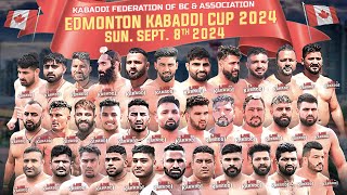 LIVE  Edmonton Kabaddi Cup 2024  Canada Kabaddi [upl. by Atekan975]