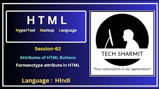 Attributes of HTML Button Tag  formenctype  applicationxwwwformurlencoded and 2 Session62 [upl. by Fenwick193]