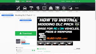 Cách tải và cài đặt Modding DLC Pack V [upl. by Nyl]