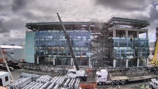 Environment Canterbury 200 Tuam Street construction timelapse [upl. by Ayocal]