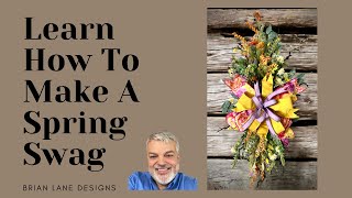 How to make a Spring Swag Spring Swag Tutorial Swag DIY How to Crafting Home Decor [upl. by Ernaline]