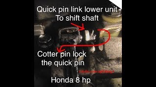 How to replace Honda outboard 8 hp water impeller 3 of 4 [upl. by Nosmoht]