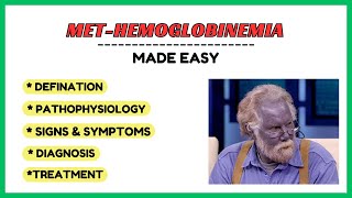 Methemoglobinemia types pathophysiology symptoms diagnosis treatment physiology made easy [upl. by Onileba]