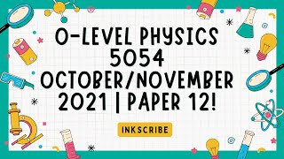 OLevel physics  5054  OctoberNovember  2021  Paper 12 [upl. by Haila532]