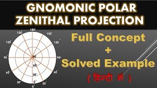 gnomonic polar zenithal projection [upl. by Racklin856]